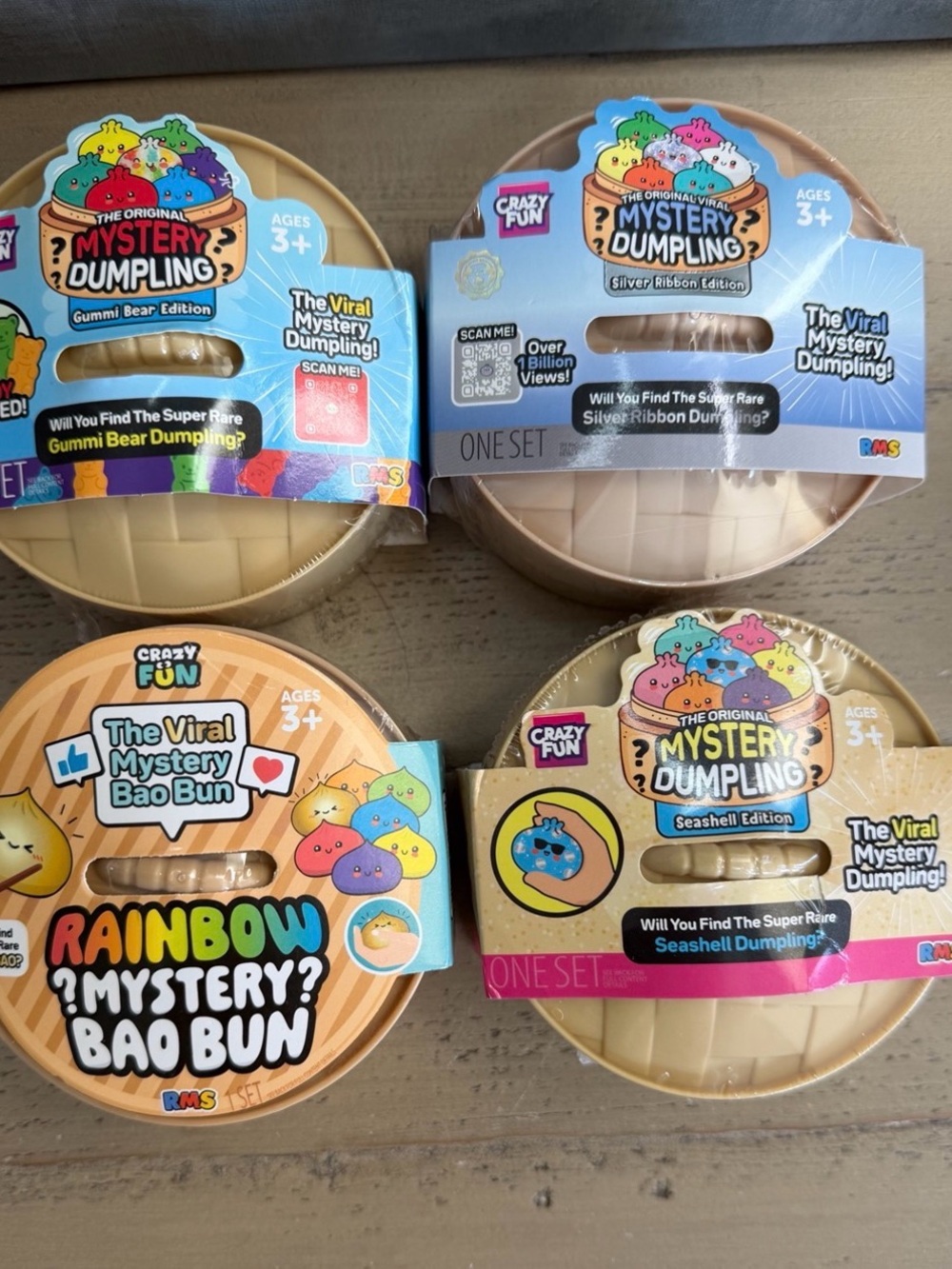 RMS Crazy Fun Mystery Dumpling Bundle (Gummy Bear, silver ribbon, rainbow,sea)